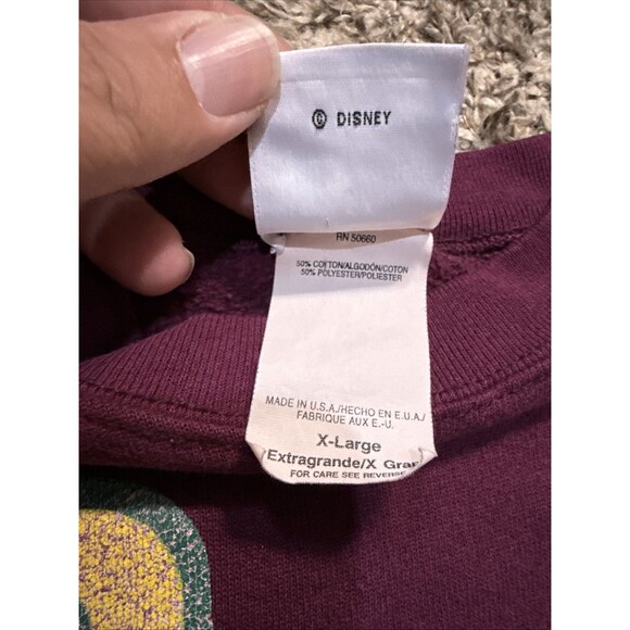 Vintage 90s Mickey & CO Crewneck Pullover Mickey Mouse Spell Out Sweater Size XL - Picture 3 of 8